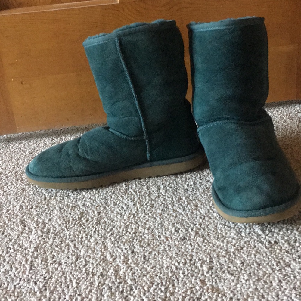 Green UGG boots